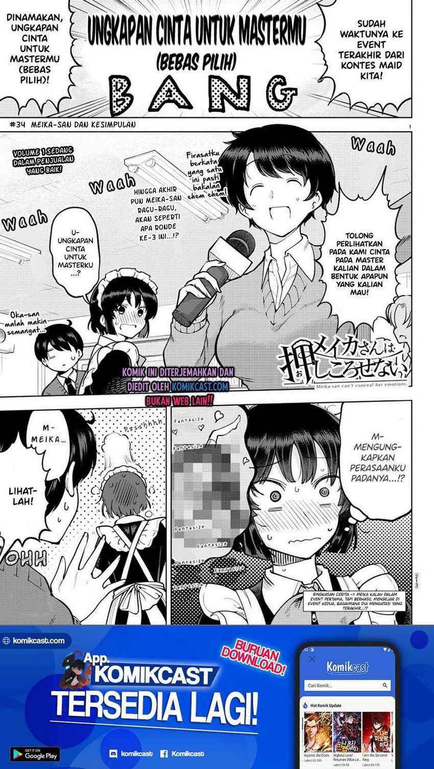 Manga Meika-san Can’t Conceal Her Emotions Chapter 34 gambar 2