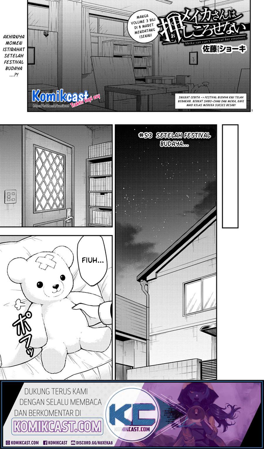 Manga Meika-san Can’t Conceal Her Emotions Chapter 53. gambar 2