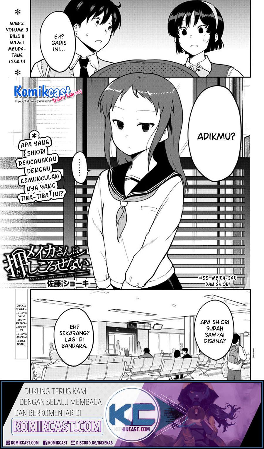 Manga Meika-san Can’t Conceal Her Emotions Chapter 55. gambar 2