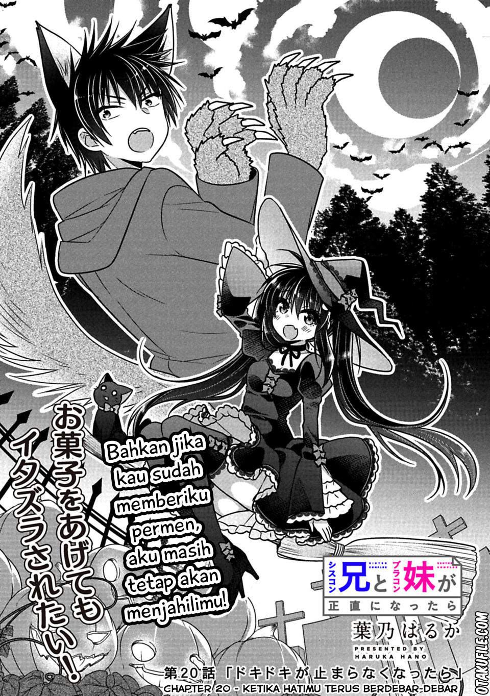 Manga Siscon Ani to Brocon Imouto ga Shoujiki ni Nattara Chapter 20 gambar 2