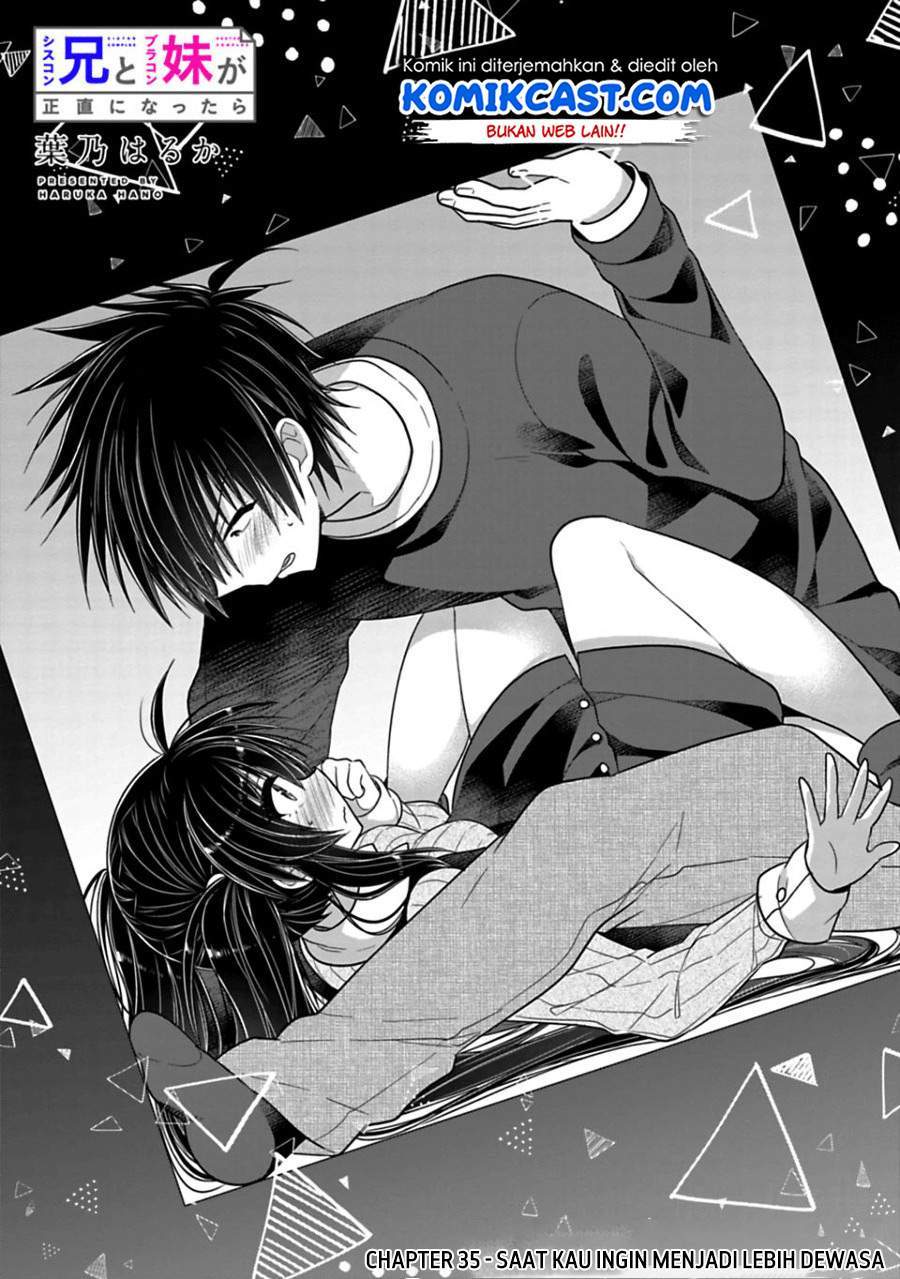 Manga Siscon Ani to Brocon Imouto ga Shoujiki ni Nattara Chapter 35 gambar 2