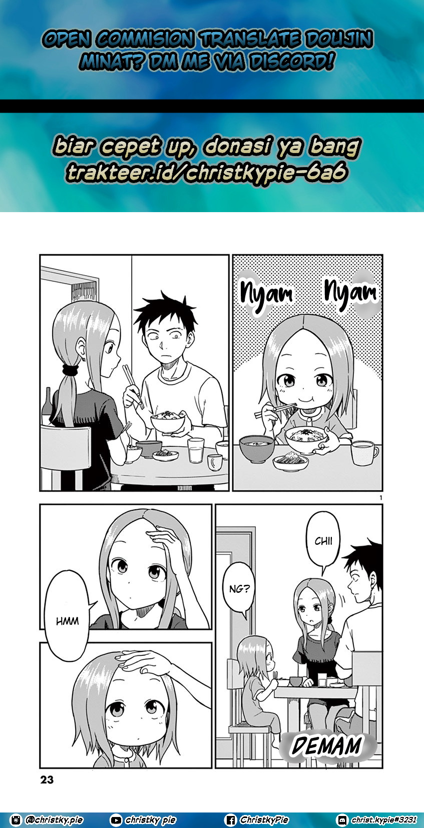 Komik Karakai Jouzu no (Moto) Takagi-san Chapter 95 gambar 1