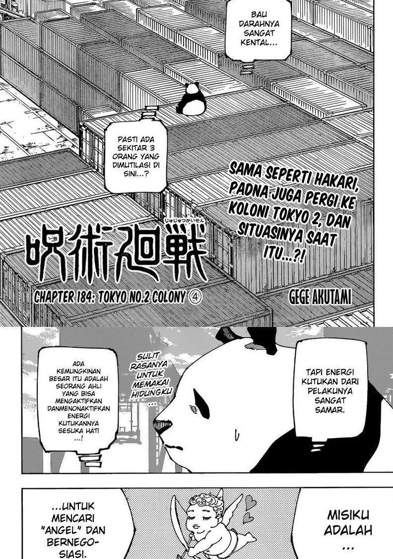 Manga Jujutsu Kaisen Chapter 184 gambar 2