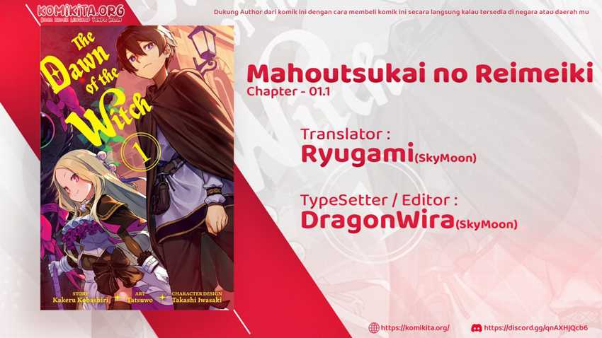 Mahoutsukai Reimeiki Chapter 01.1 Gambar 3