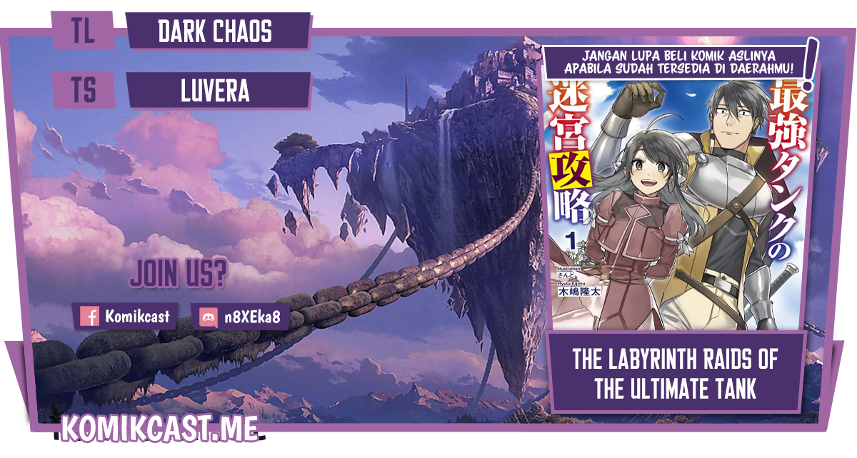 Komik The Labyrinth Raids of the Ultimate Tank ~The Tank Possessing a Rare 9,999 Endurance Skill was Expelled from the Hero Party~ Chapter 13.2 gambar 1