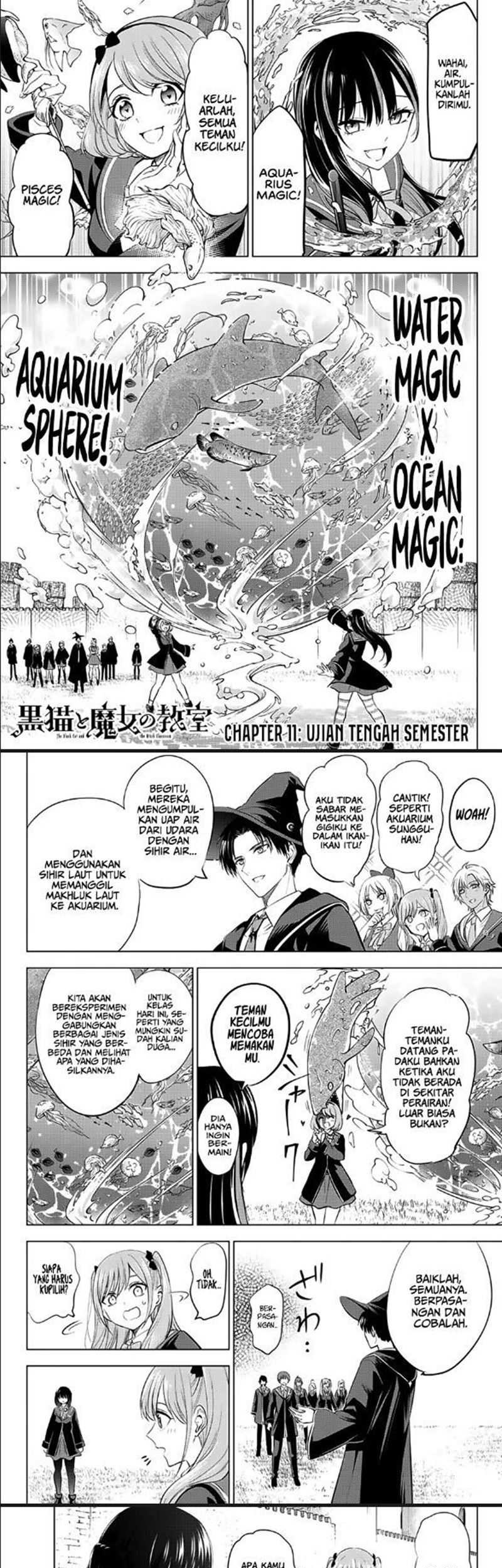 Manga Kuroneko to Majo no Kyoushitsu Chapter 11 gambar 2