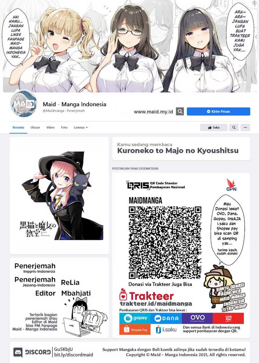 Manga Kuroneko to Majo no Kyoushitsu Chapter 01.1 gambar 2