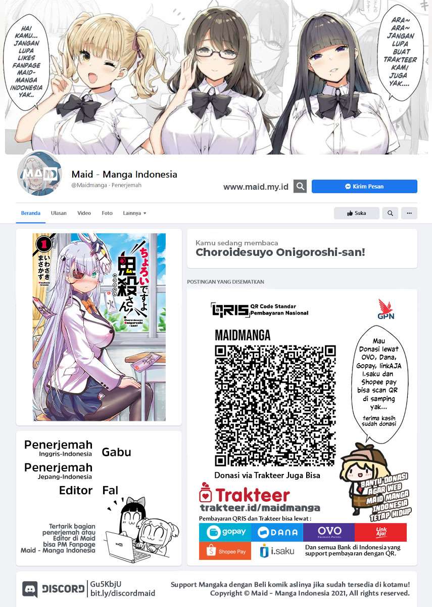 Manga Choroidesuyo Onigoroshi-san! Chapter 3 gambar 2