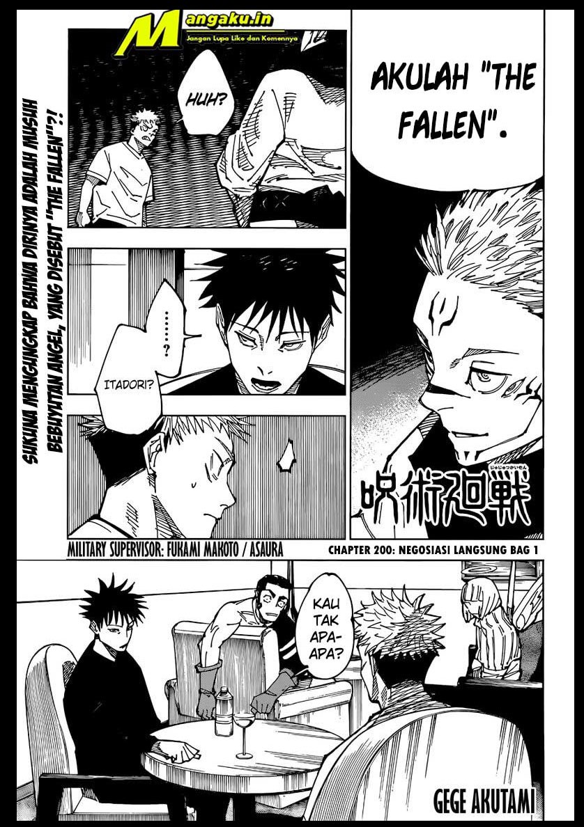Manga Jujutsu Kaisen Chapter 200 gambar 2