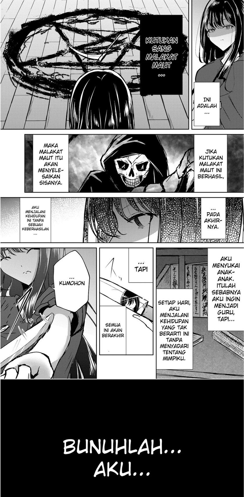 Komik Grim Reaper-san, Kill Me Please! Chapter 00.1 gambar 1