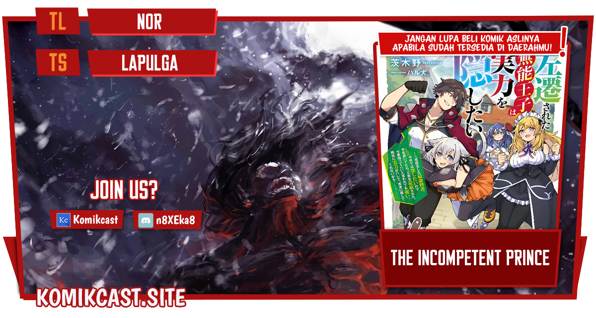Komik The Incompetent Prince Who Has Been Banished Wants To Hide His Abilities Chapter 06 gambar 1