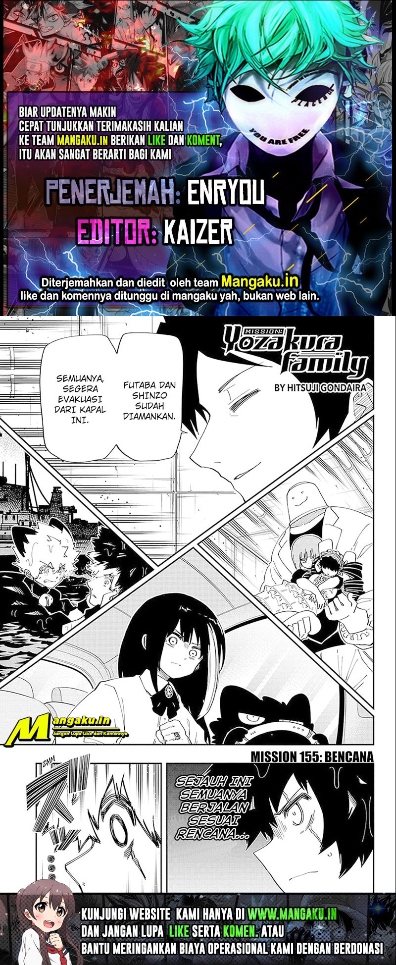 Komik Mission: Yozakura Family Chapter 155 gambar 1
