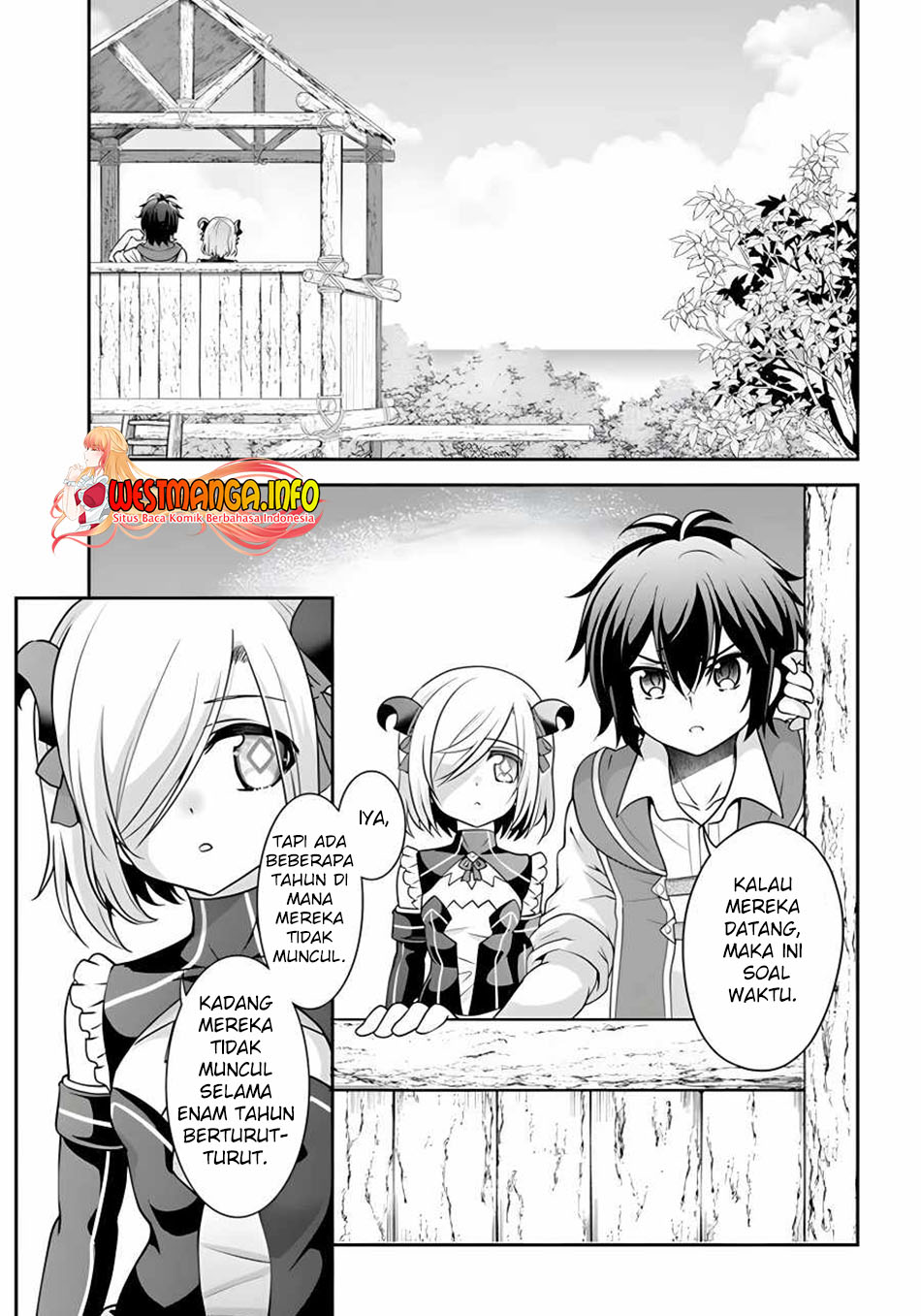 Manga Tenohira Kaitakumura de Isekai Kenkouki ~Fueteku Yome-tachi to Nonbiri Mujintou Raifu~ Chapter 34 gambar 2