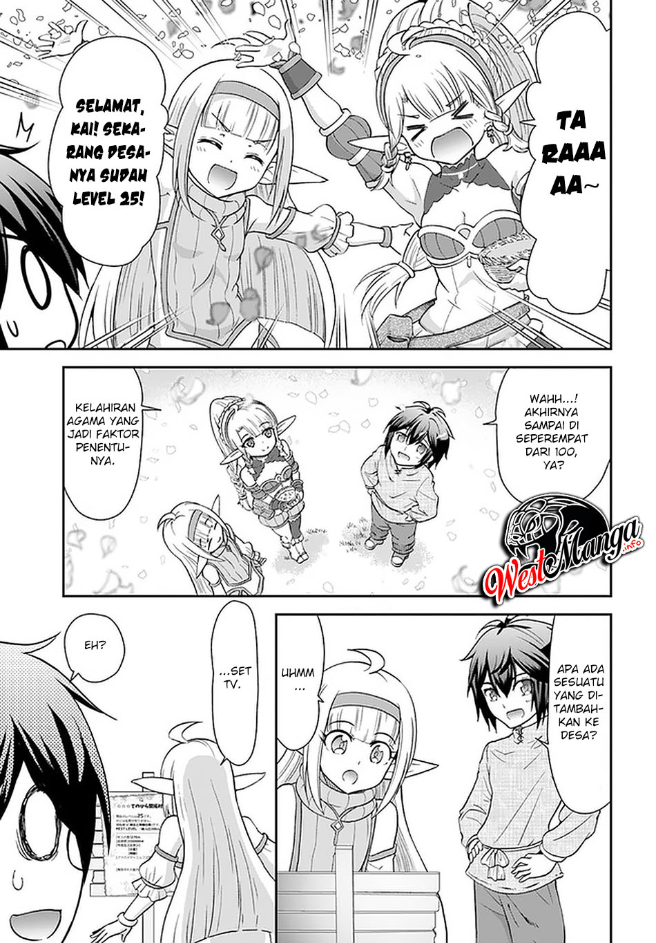 Tenohira Kaitakumura de Isekai Kenkouki ~Fueteku Yome-tachi to Nonbiri Mujintou Raifu~ Chapter 23 Gambar 22