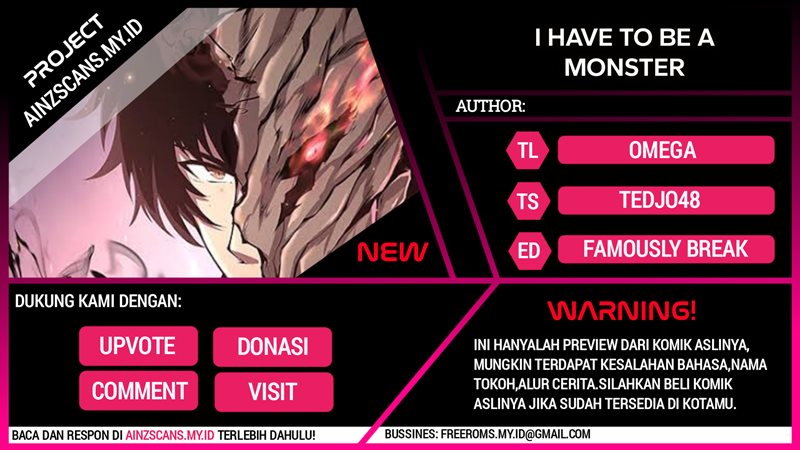Komik I Have to Be a Monster Chapter 22 gambar 1
