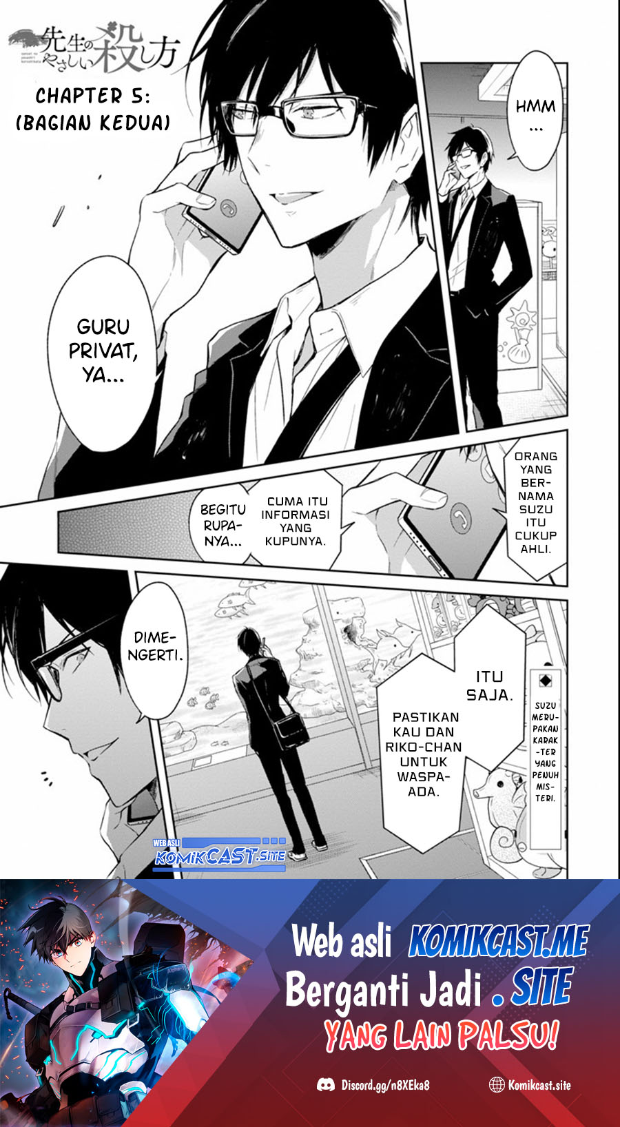 Manga Sensei no Yasashii Koroshikata Chapter 05.3 gambar 2