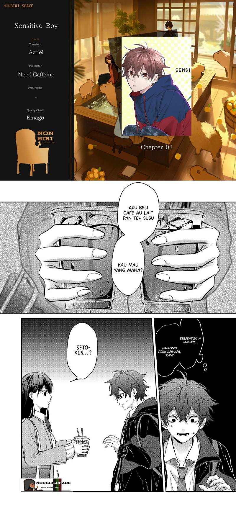 Komik Sensitive Boy Chapter 03 gambar 1