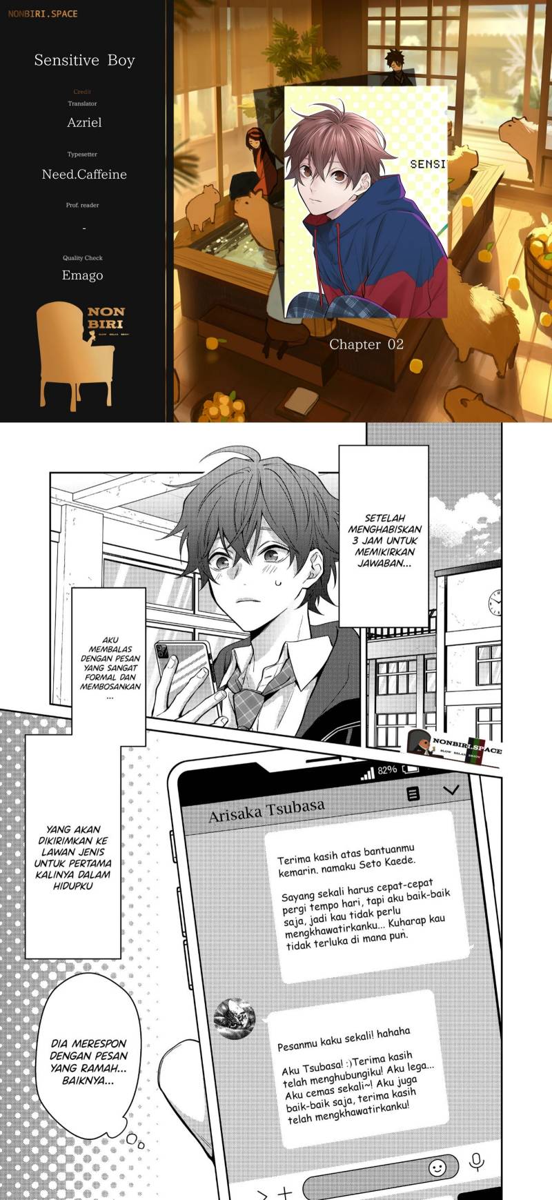 Komik Sensitive Boy Chapter 02 gambar 1