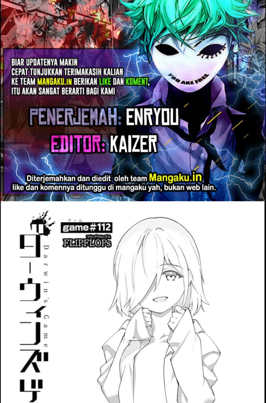 Komik Darwins Game Chapter 112.1 gambar 1