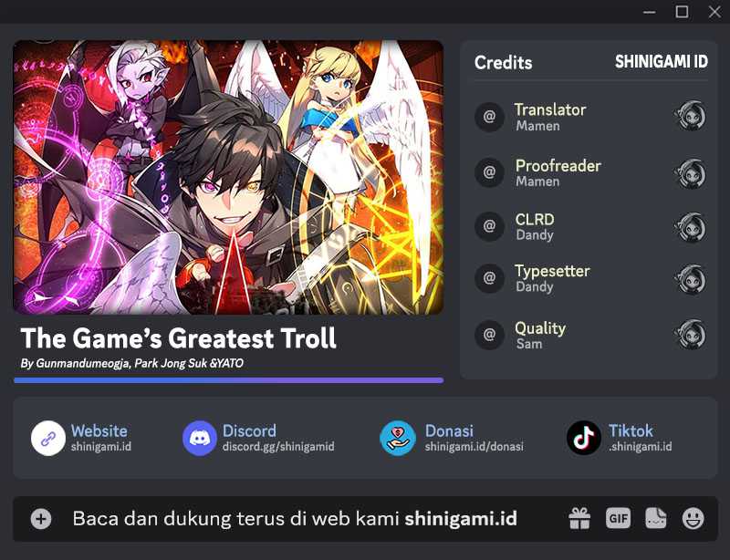 Komik The Game’s Top Troll Chapter 37 gambar 1