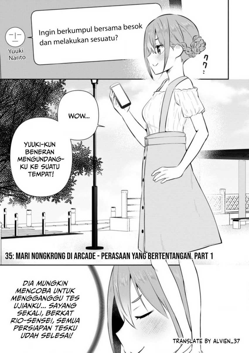 Komik The Cute Girl Sitting Next to Me Is Trying to Make Me Fall in Love With Her as a Way to Ridicule Me, but the Tables Were Turned on Her Before She Knew It Chapter 13 gambar 1