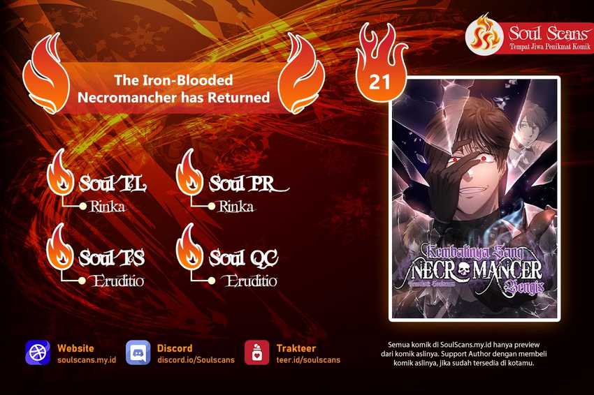 Komik The Iron-Blooded Necromancer Has Returned Chapter 21 gambar 1