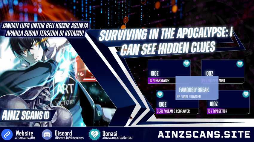 Komik Surviving in the Apocalypse: I Can See Hidden Clues Chapter 08 gambar 1