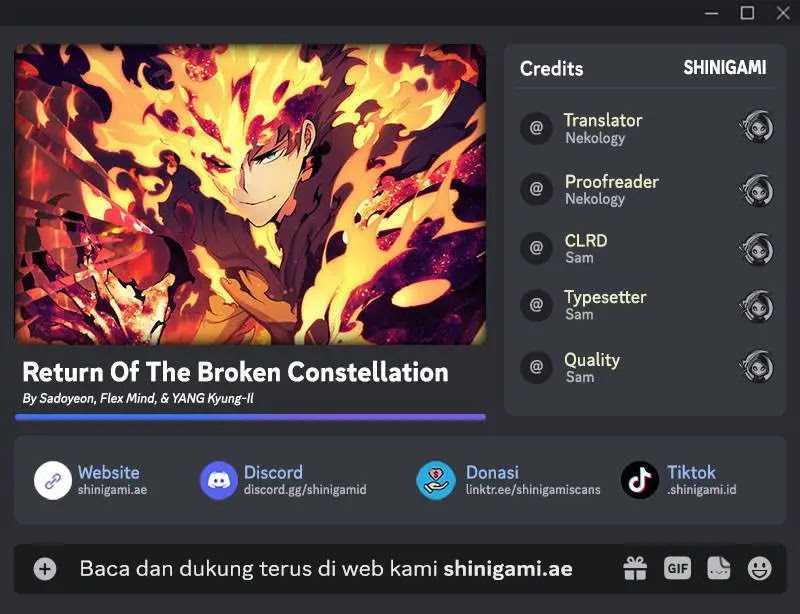 Komik Return of the Broken Constellation Chapter 92 gambar 1