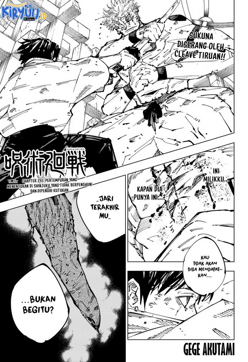 Manga Jujutsu Kaisen Chapter 251 gambar 2