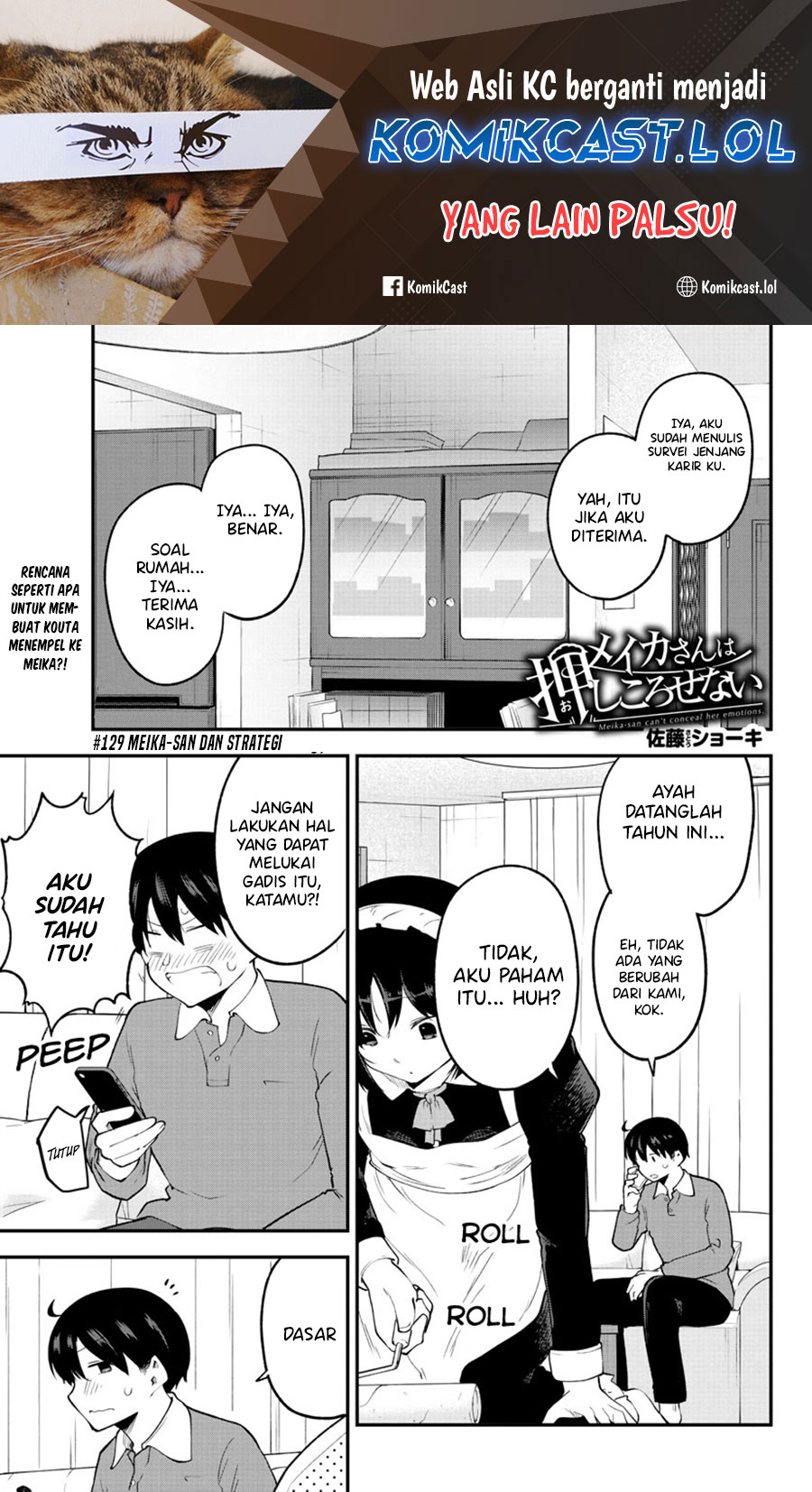 Manga Meika-san Can’t Conceal Her Emotions Chapter 129 gambar 2