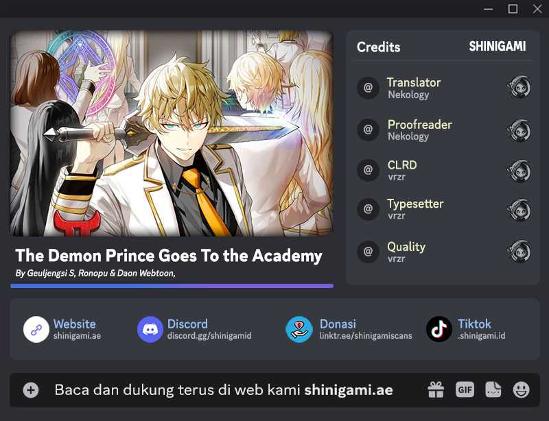 Komik The Demon Prince Goes to the Academy Chapter 72 gambar 1