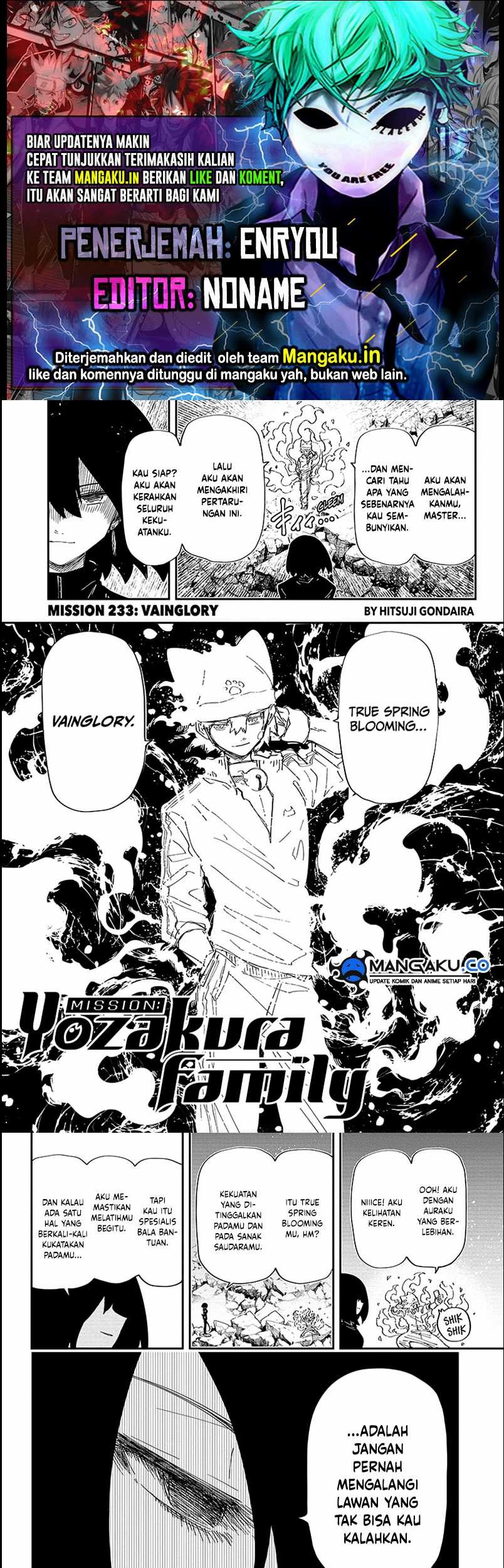 Komik Mission: Yozakura Family Chapter 233 gambar 1