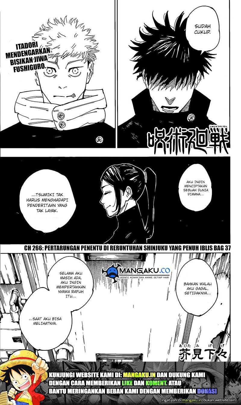 Manga Jujutsu Kaisen Chapter 266 gambar 2