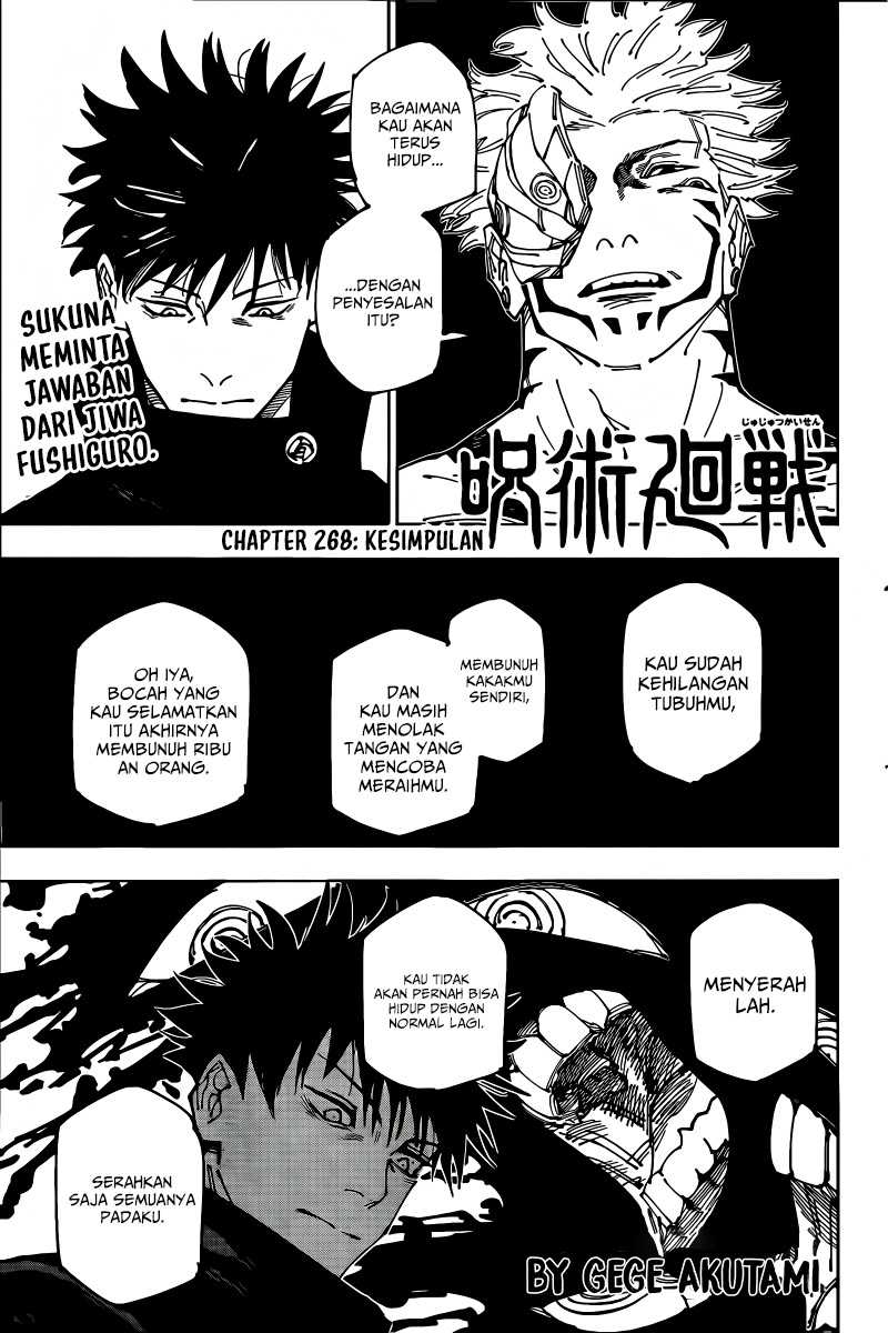 Manga Jujutsu Kaisen Chapter 268 gambar 2