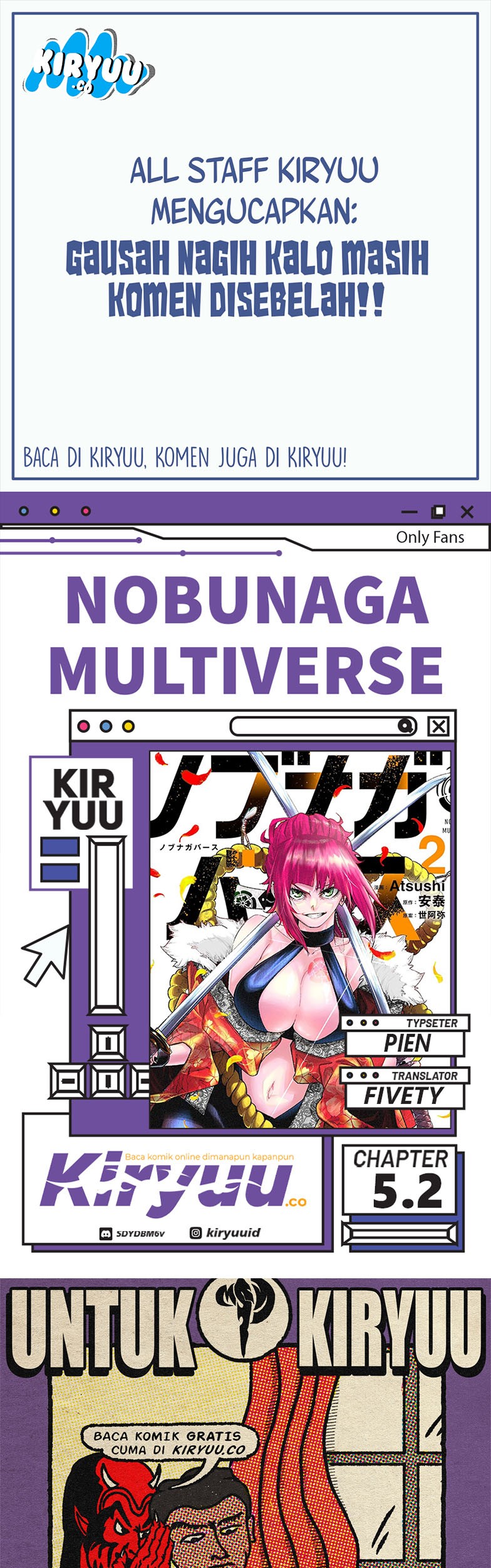 Komik Nobunaga Multiverse Chapter 05.2 gambar 1