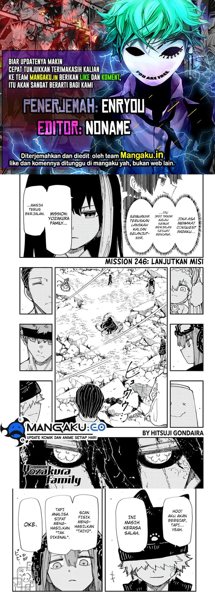 Komik Mission: Yozakura Family Chapter 246 gambar 1