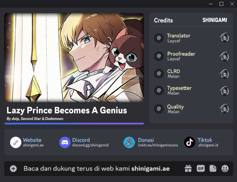 Komik Lazy Prince Becomes a Genius Chapter 124 gambar 1