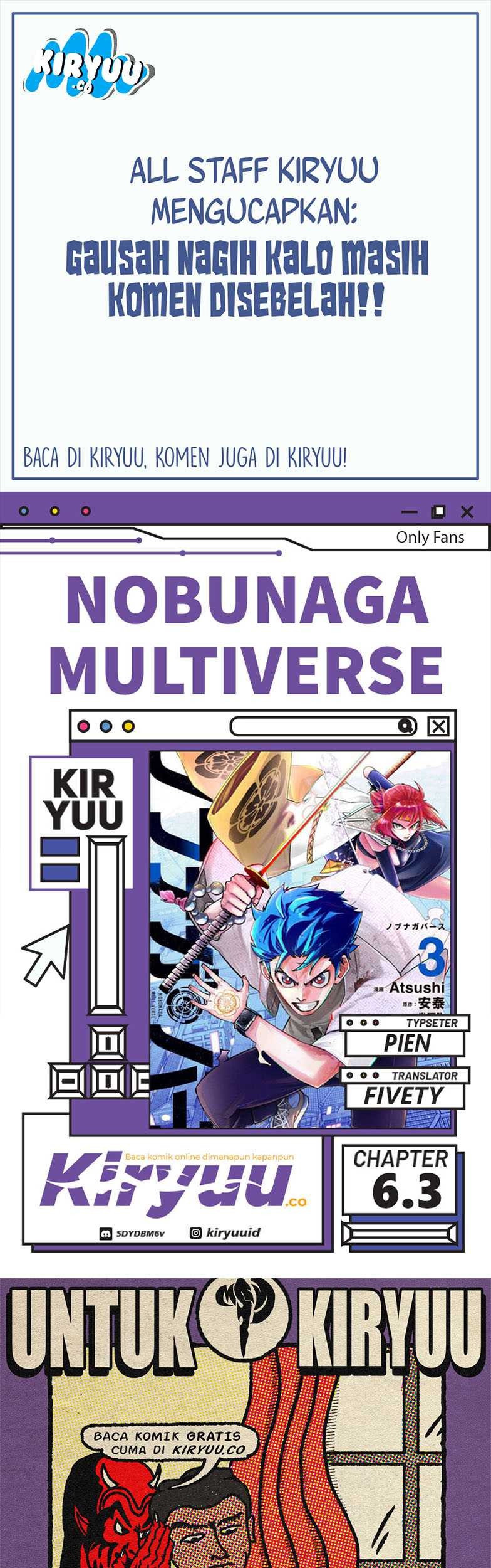 Komik Nobunaga Multiverse Chapter 06.3 gambar 1