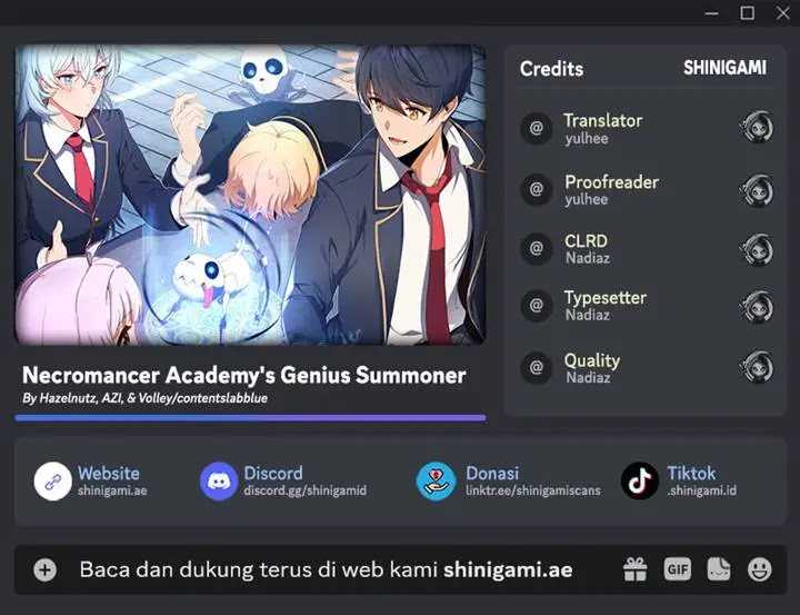 Komik Necromancer Academy’s Genius Summoner Chapter 154 gambar 1