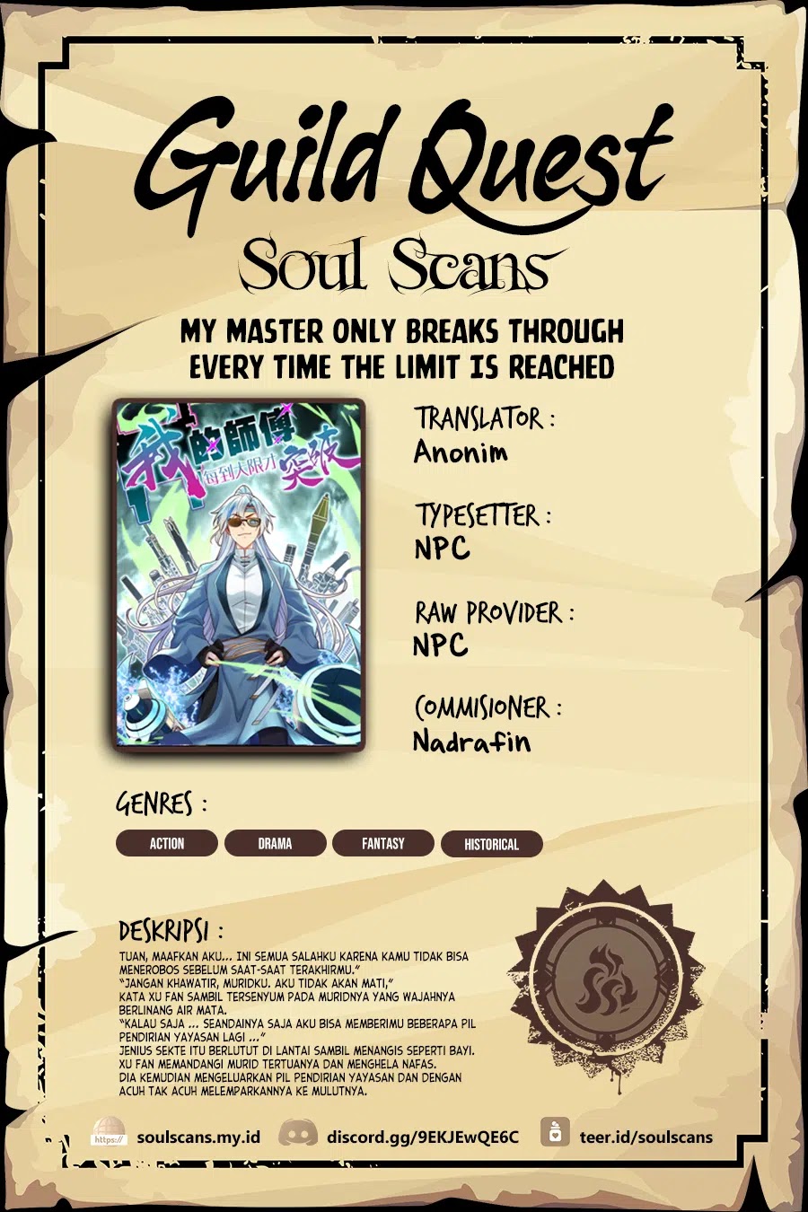 Komik My Master Only Breaks Through Every Time the Limit Is Reached Chapter 100 gambar 1