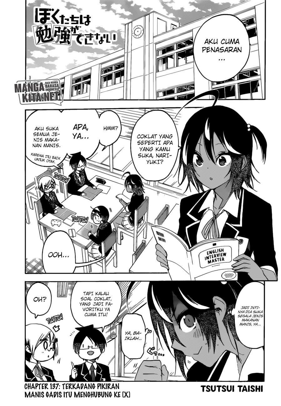 Manga Bokutachi wa Benkyou ga Dekinai Chapter 137 gambar 2