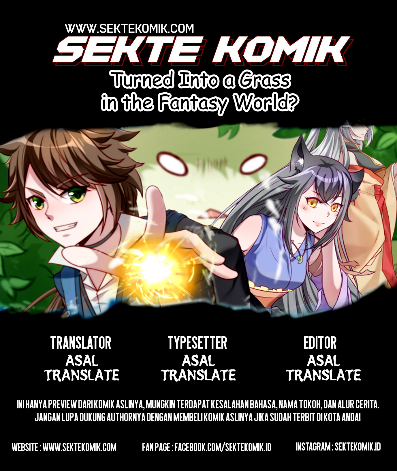 Komik Turned Into a Grass in The Fantasy World? Chapter 03 gambar 1