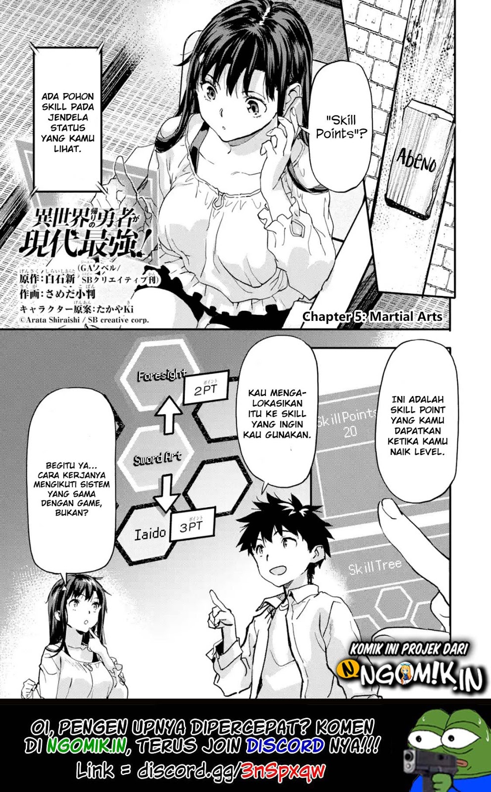 Manga The Hero Who Returned Remains the Strongest in the Modern World Chapter 5.1 gambar 2