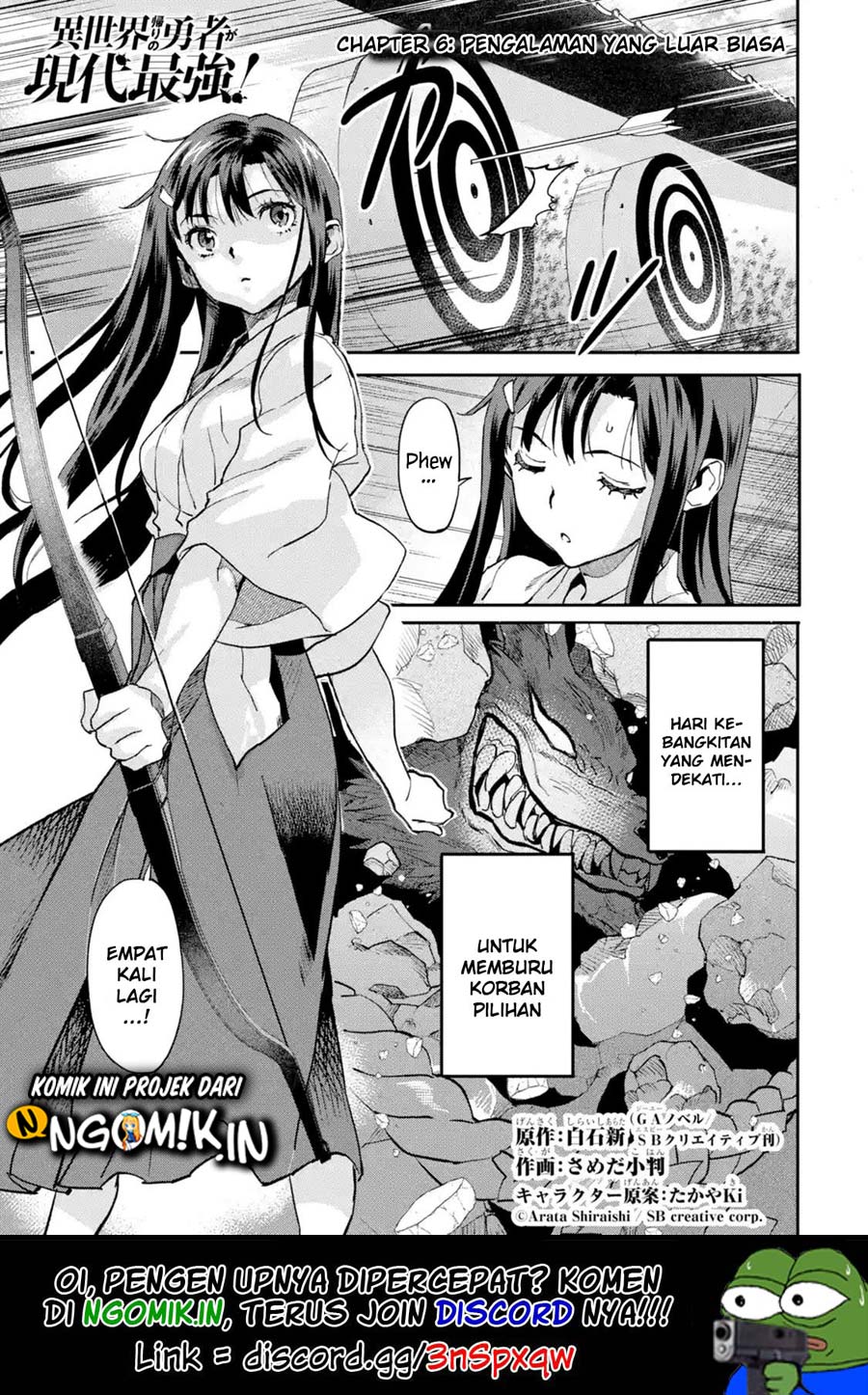 Manga The Hero Who Returned Remains the Strongest in the Modern World Chapter 06.1 gambar 2