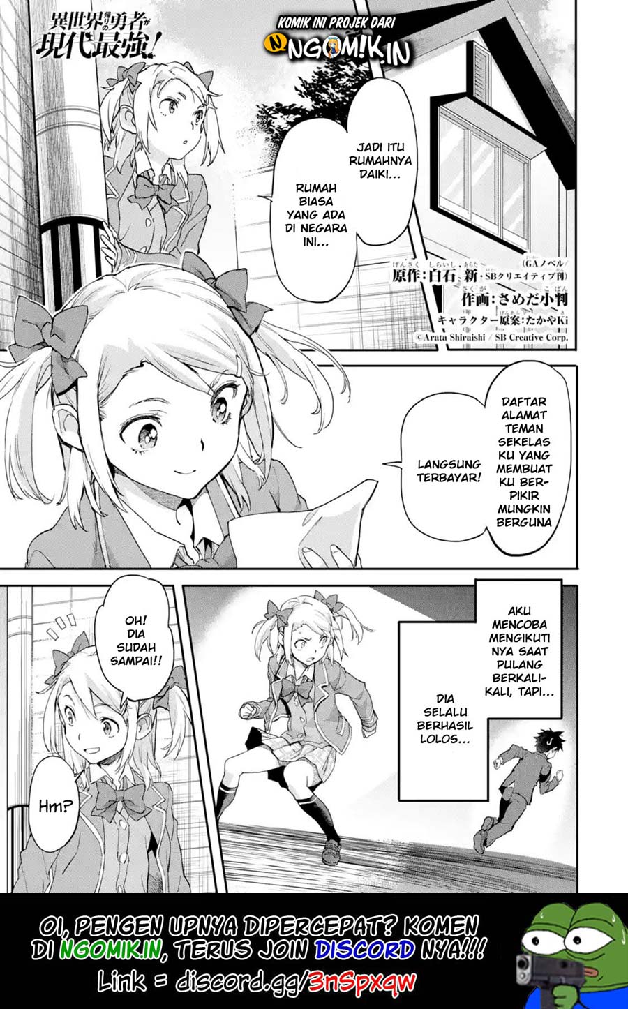 Manga The Hero Who Returned Remains the Strongest in the Modern World Chapter 07.1 gambar 2