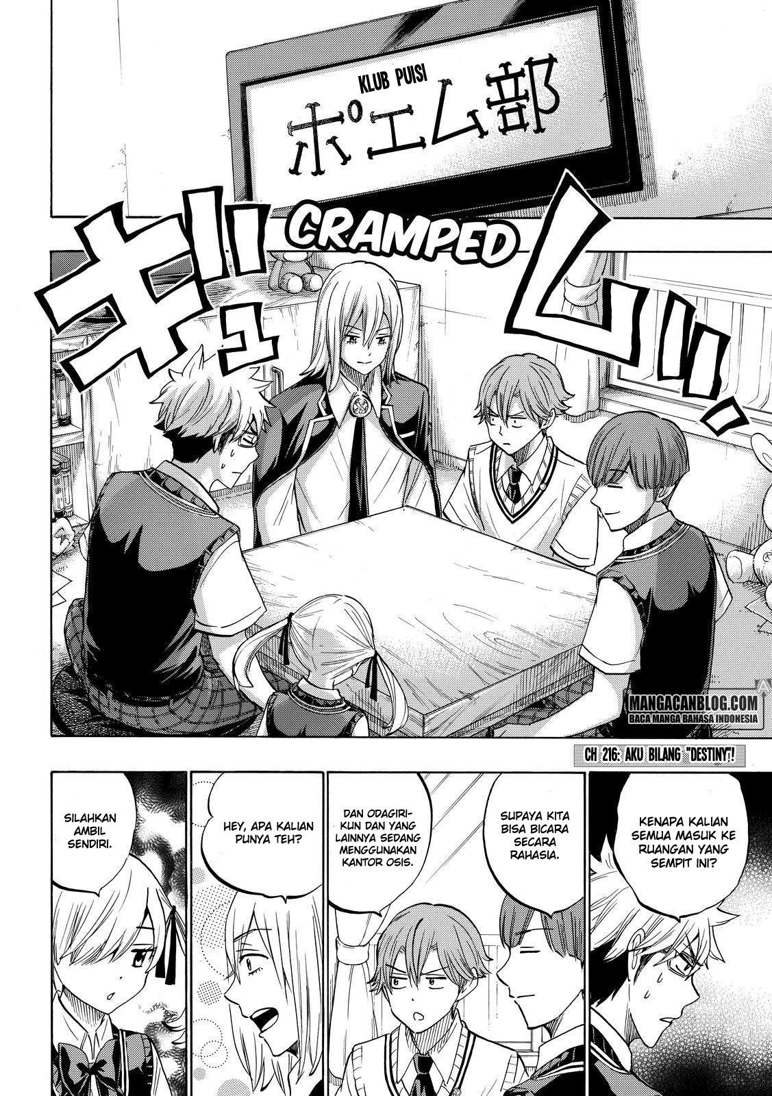 Manga Yamada-kun to 7-nin no Majo Chapter 216 gambar 2