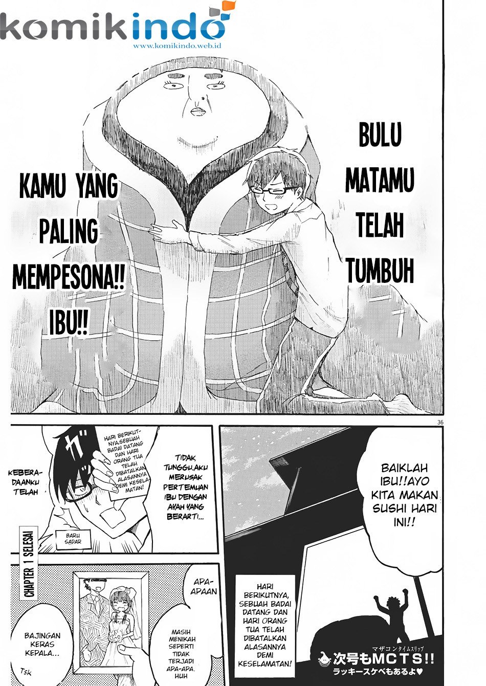 Back to the Kaasan Chapter 01 Gambar 33