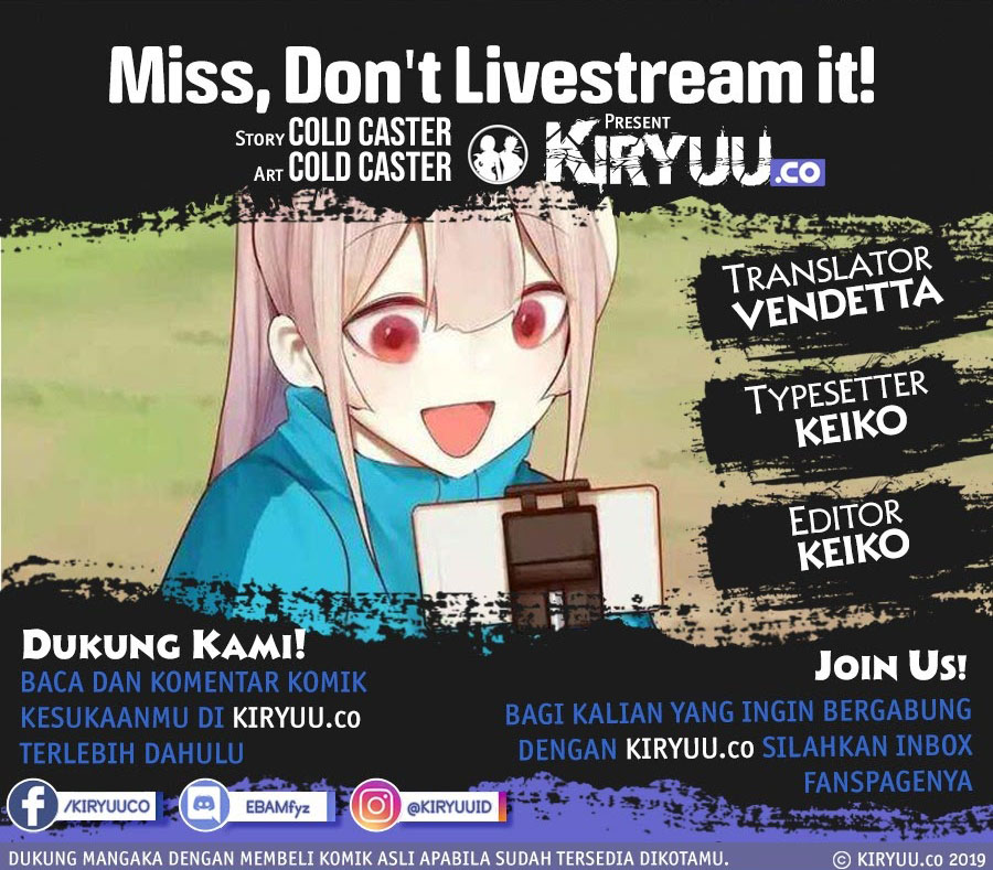 Komik Miss, don’t livestream it! Chapter 10 gambar 1