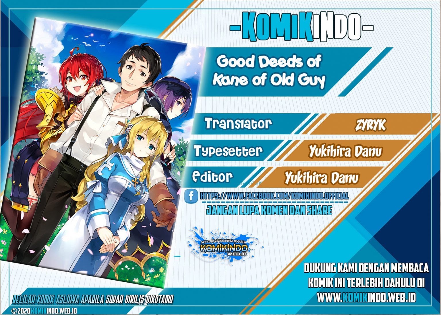 Komik Good Deeds of Kane of Old Guy Chapter 13.1 gambar 1