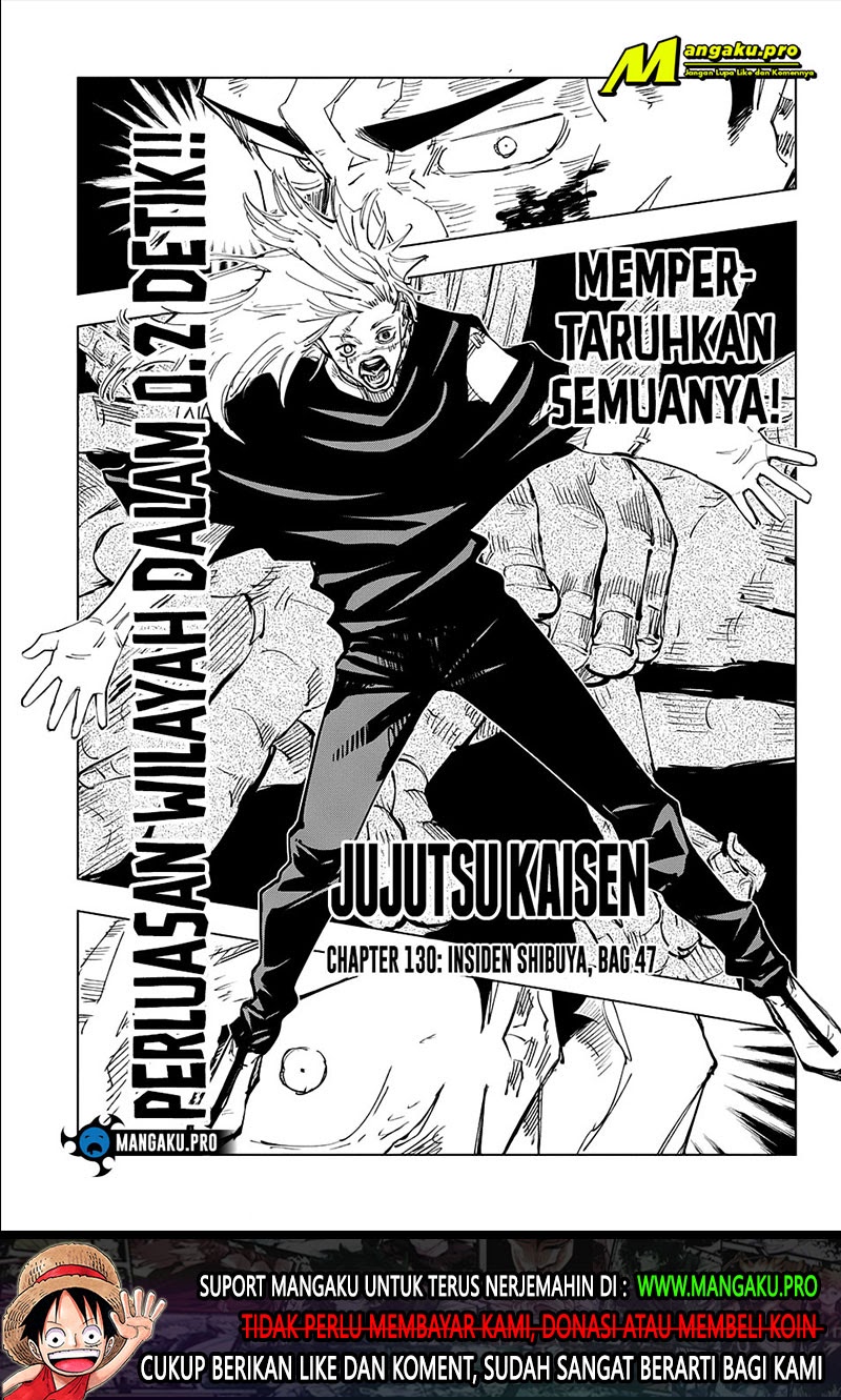 Manga Jujutsu Kaisen Chapter 130 gambar 2